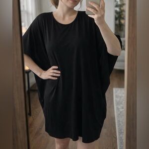 COS Black Relaxed Fit Dress batwing sleeve new